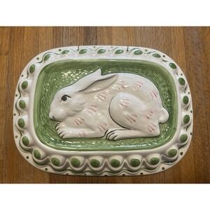 Sigma Hand Painted Animal Rabbit Bunny Jello Mold Wall Ceramic